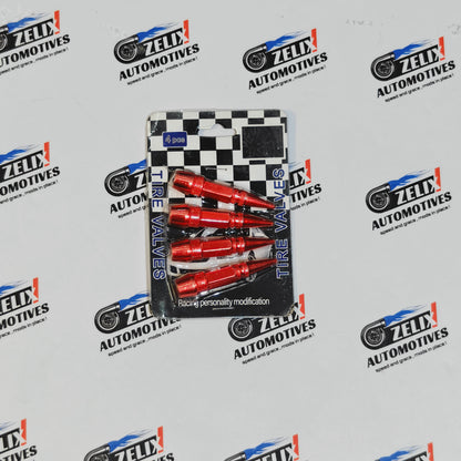 Air Valve Caps Set of 4 | Universal Metallic Finish