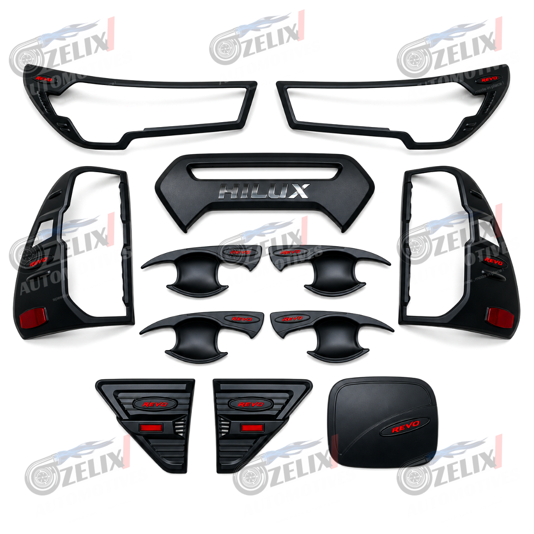 Toyota Hilux Revo Edition Exterior Styling Kit | Matte Black Finish