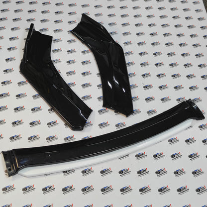 Universal 4-Piece Front Splitter | Red, White & Black Lip Options