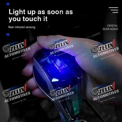 Crystal LED Gear Shift Knob with Touch Sensor & Color Changing Illumination