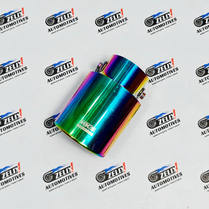 HKS-Style Single Exhaust Tip | 2.45-Inch Inlet