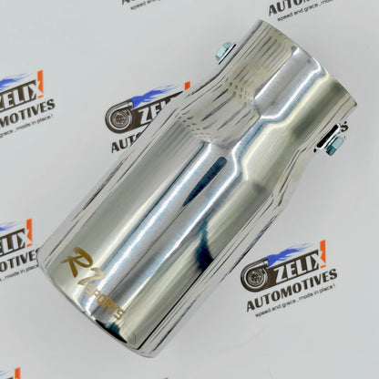 R7-Sports Single Exhaust Tip | Premium Stainless Steel Silver Finish