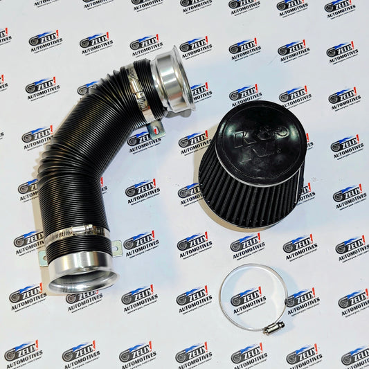 Air Intake Kit | Aftermarket High-Flow Intake | 3-Inch Conical Filter + Flexible Pipe