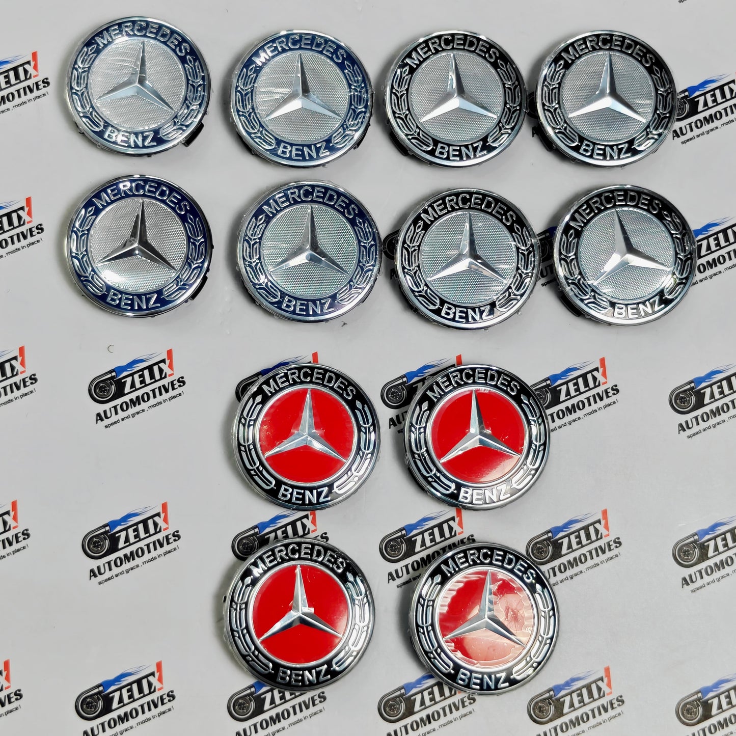 Mercedes Wheel Caps | Outer Diameter 74-mm