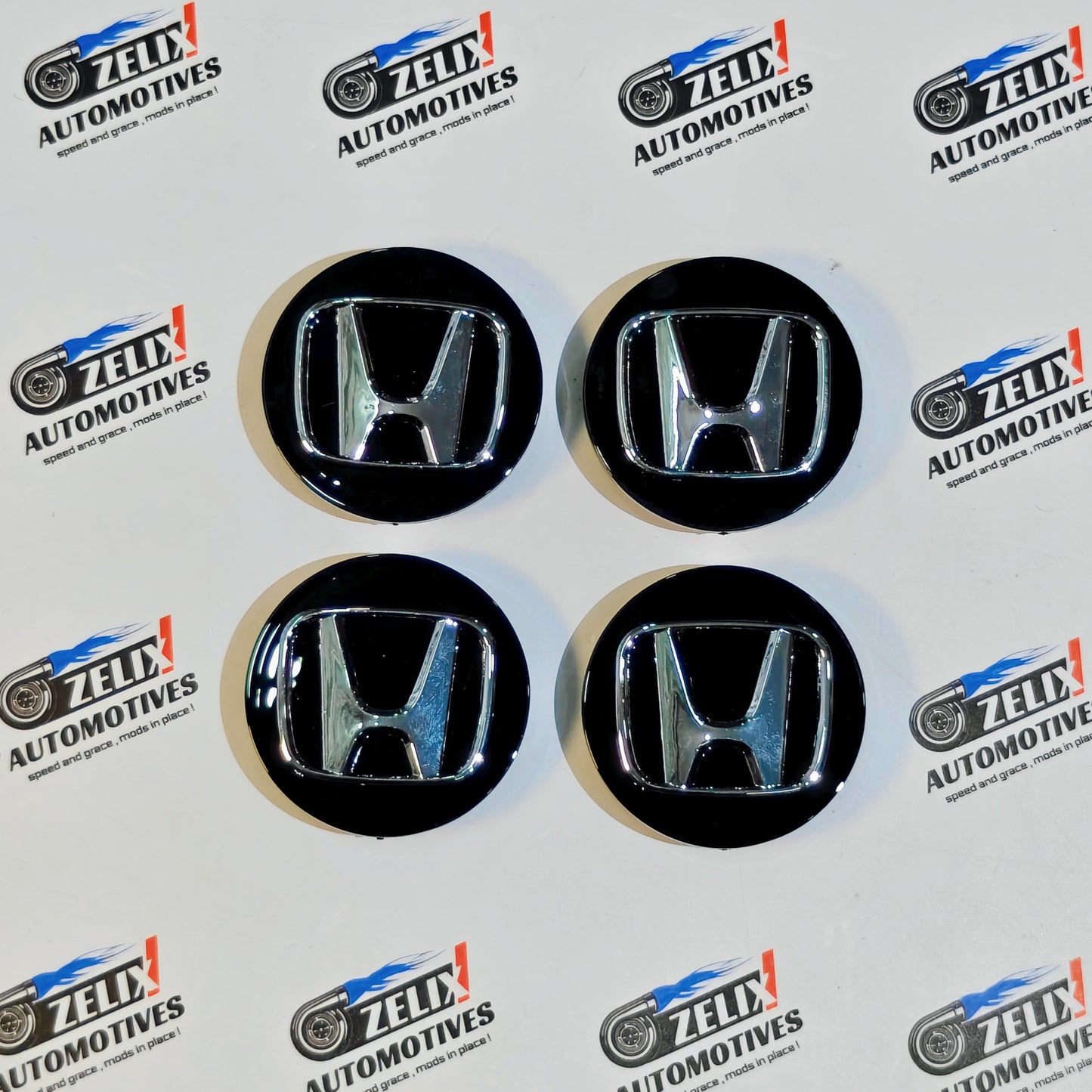 Honda Wheel Center Caps Set of 4 | Outer Diameter 68 & 69 mm