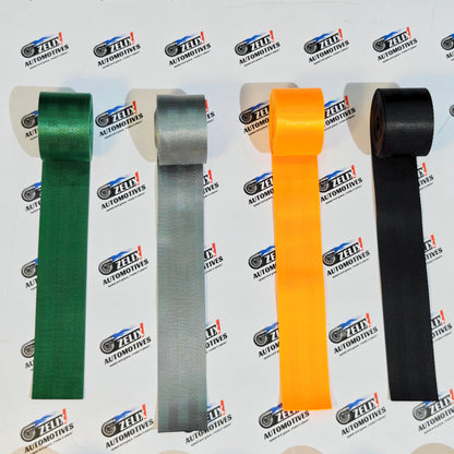 Universal Plain Seat Belts (Pair) | Enhances interior styling