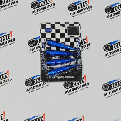 Air Valve Caps Set of 4 | Universal Metallic Finish