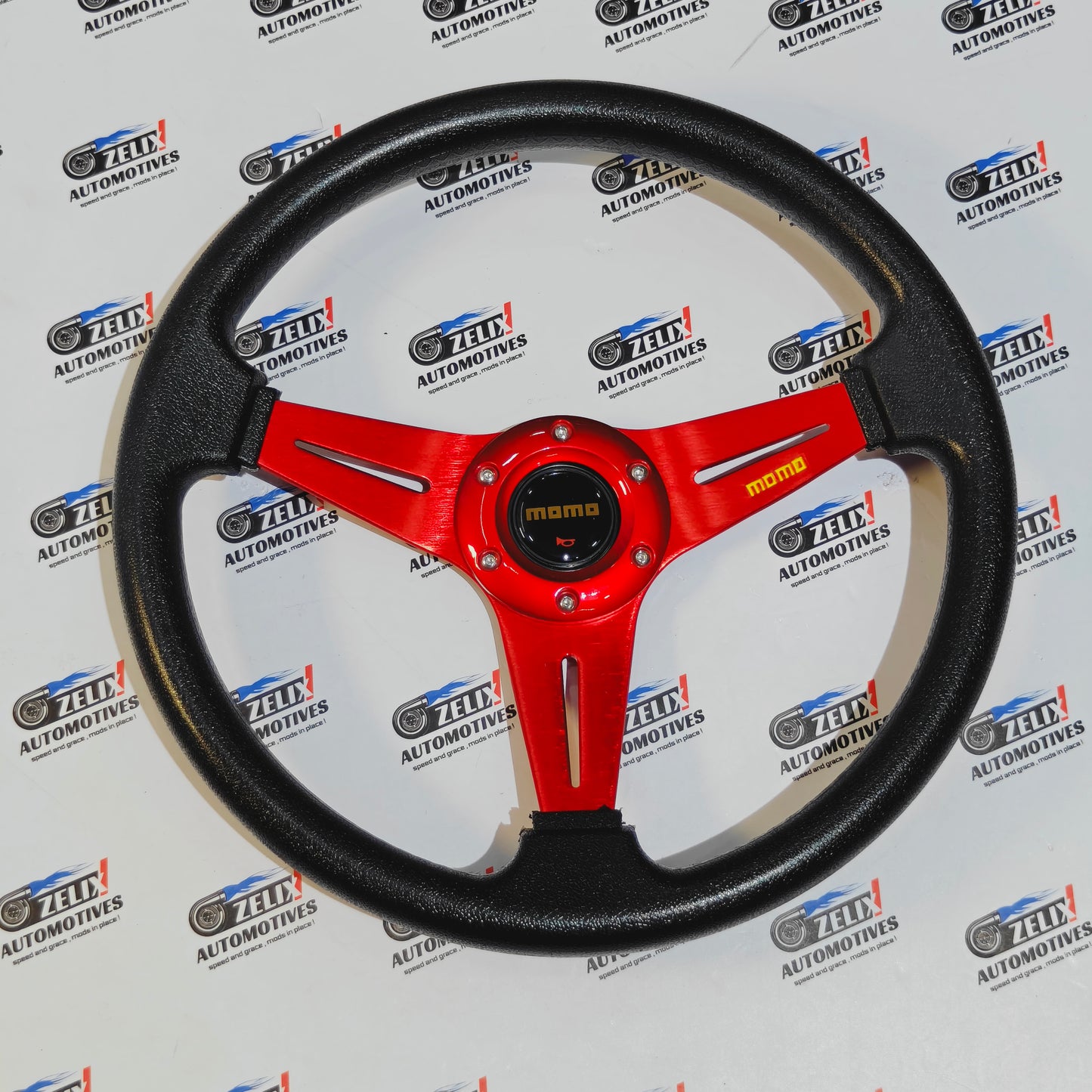 MOMO Flat 3-Spoke Steering Wheel | Racing Inspired