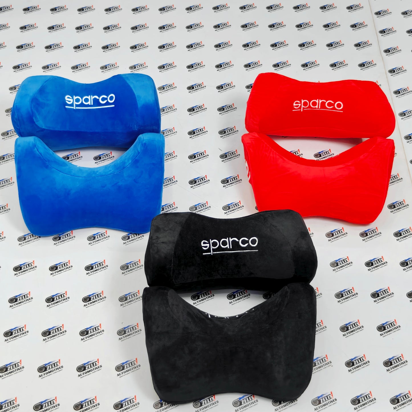 Sparco Memory Foam Neck Rest Pillows (Pair)