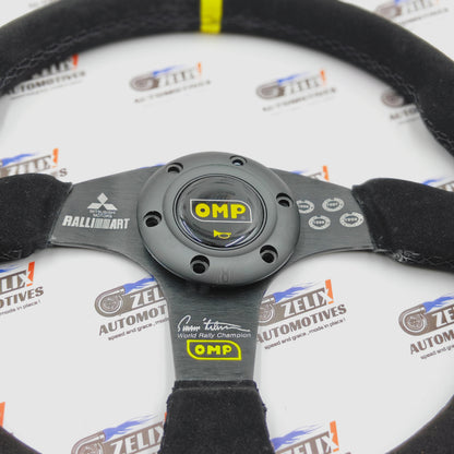 OMP x Ralliart Alcantara Finish Steering Wheel