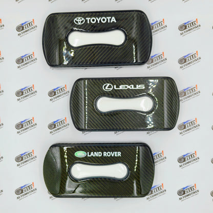 Original Carbon Finish Car Tissue Box for Toyota, Lexus & Land Rover