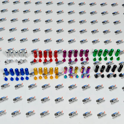Blox Extended Aluminum Racing Wheel Lug Nuts (20 Pcs) | Universal Fit in Multiple Colours