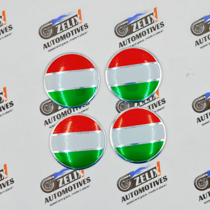 Wheel Stickers German & Italy Flags Designs