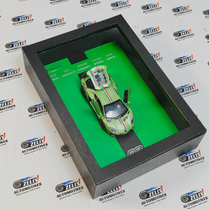 3D Car Wall Frame with Functional Doors, Bonnet & Rear Trunk
