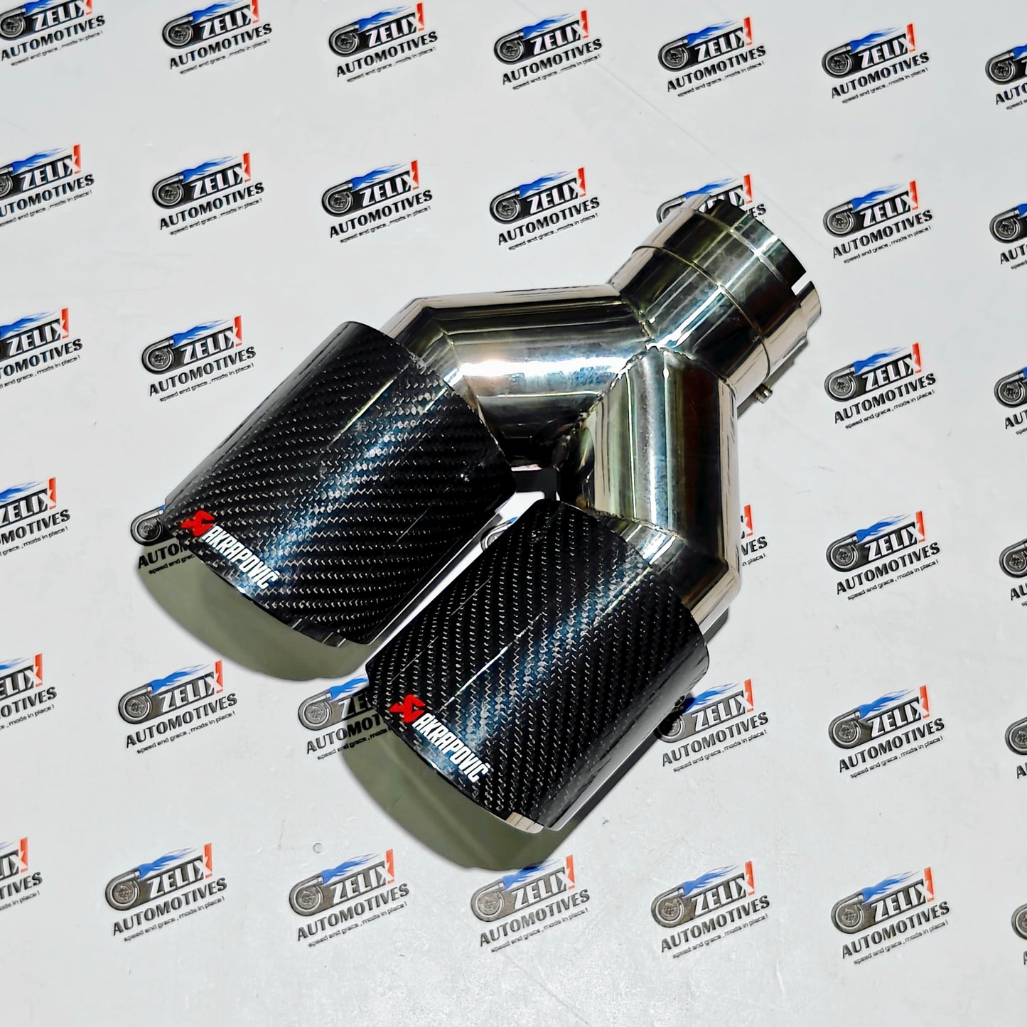 Akrapovic Exhaust Tip | Gloss Carbon Dual Tip | Sold Individually