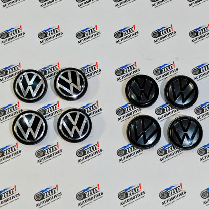 VW Floating Wheel Caps for Virtus,Golf, & Tiguan | Size (65 mm)