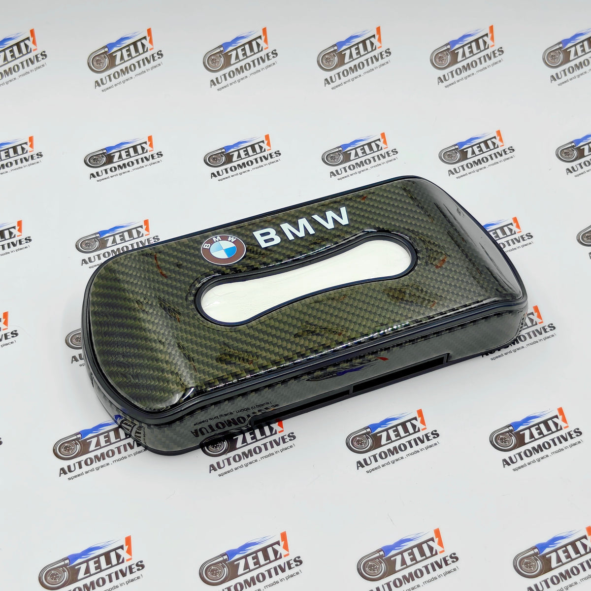 Original Carbon Finish Car Tissue Box for BMW, Audi & Volvo
