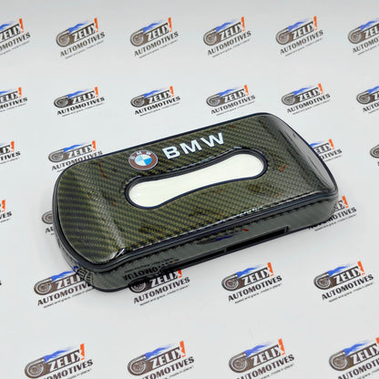 Original Carbon Finish Car Tissue Box for BMW, Audi & Volvo