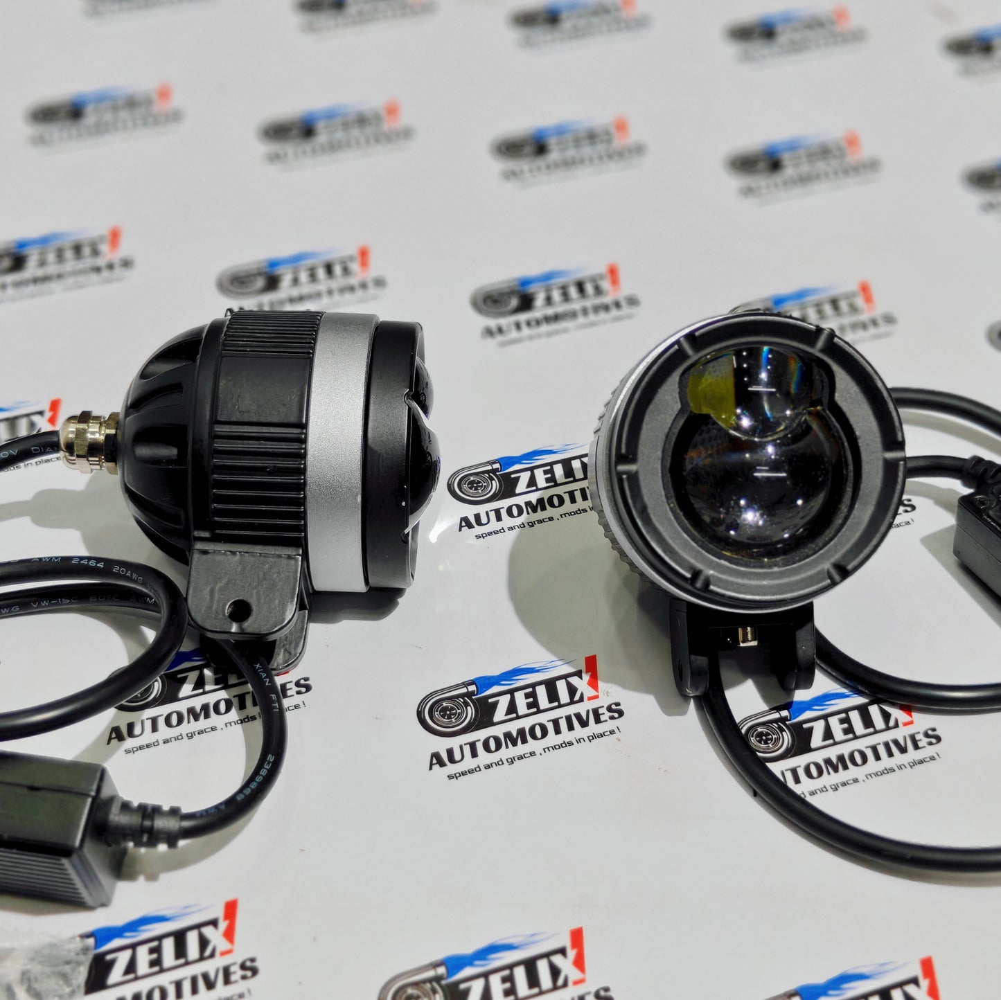 HJG 124 Dual-Lens Auxiliary Lights | 120W High-Performance Fog Lamps