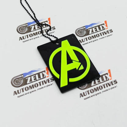 Neon Fluorescent Car Mirror Hanging | Marvel & DC Collection