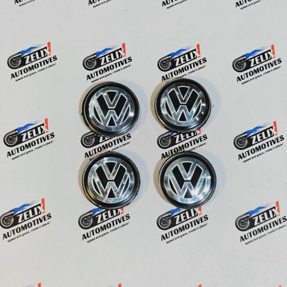 VW Virtus Wheel Center Caps Set of 4 | Outer Diameter (55mm)