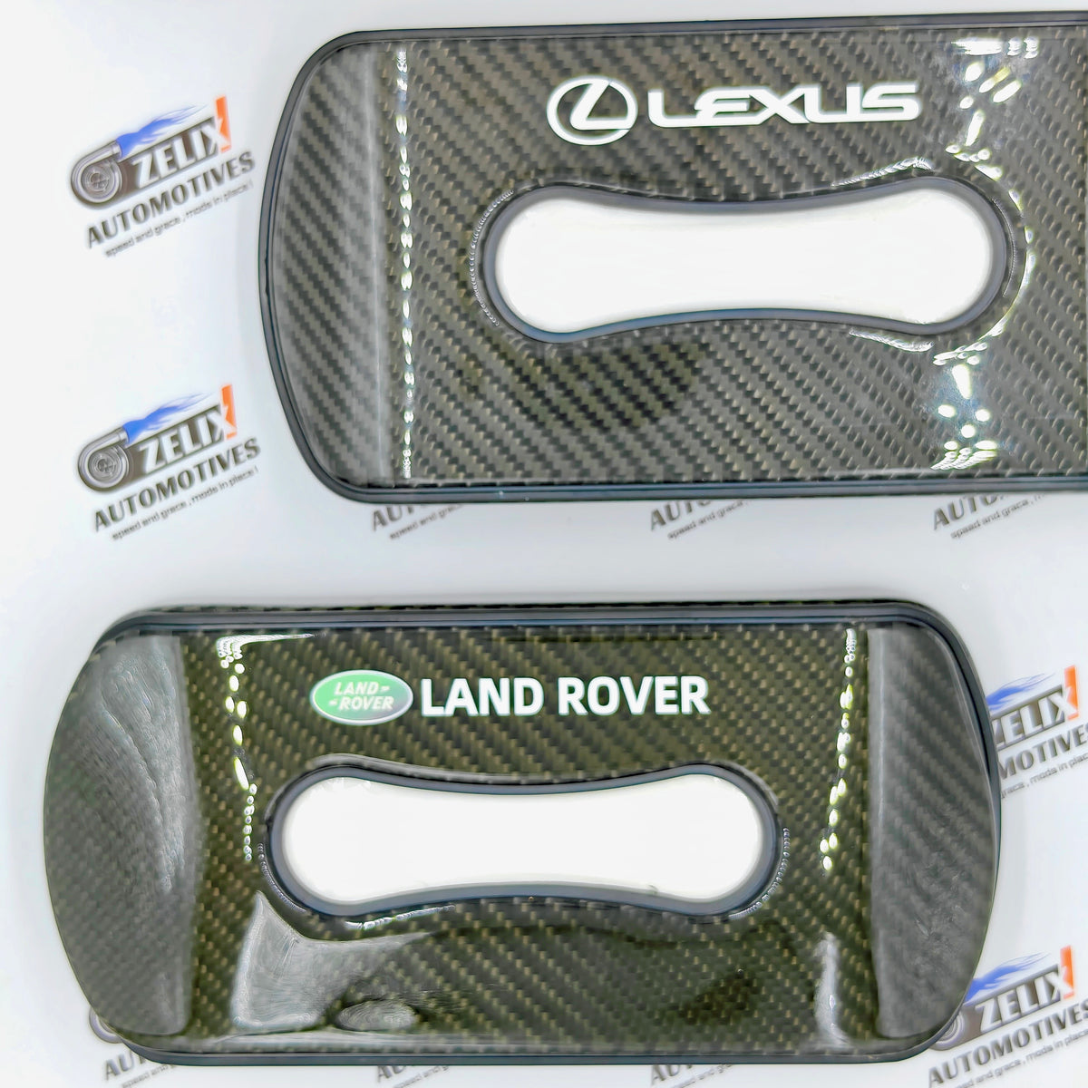 Original Carbon Finish Car Tissue Box for Toyota, Lexus & Land Rover