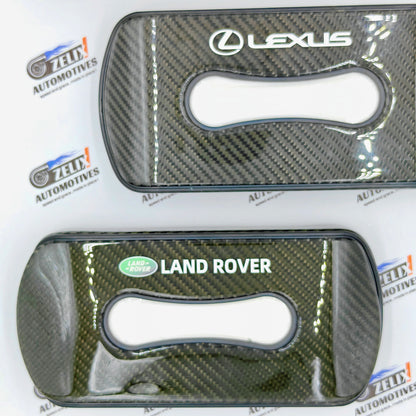 Original Carbon Finish Car Tissue Box for Toyota, Lexus & Land Rover