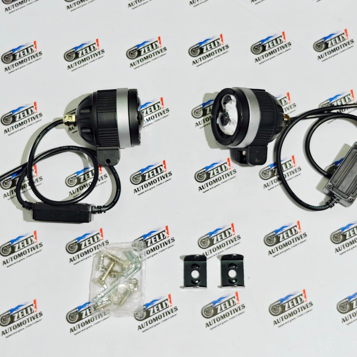HJG 124 Dual-Lens Auxiliary Lights | 120W High-Performance Fog Lamps