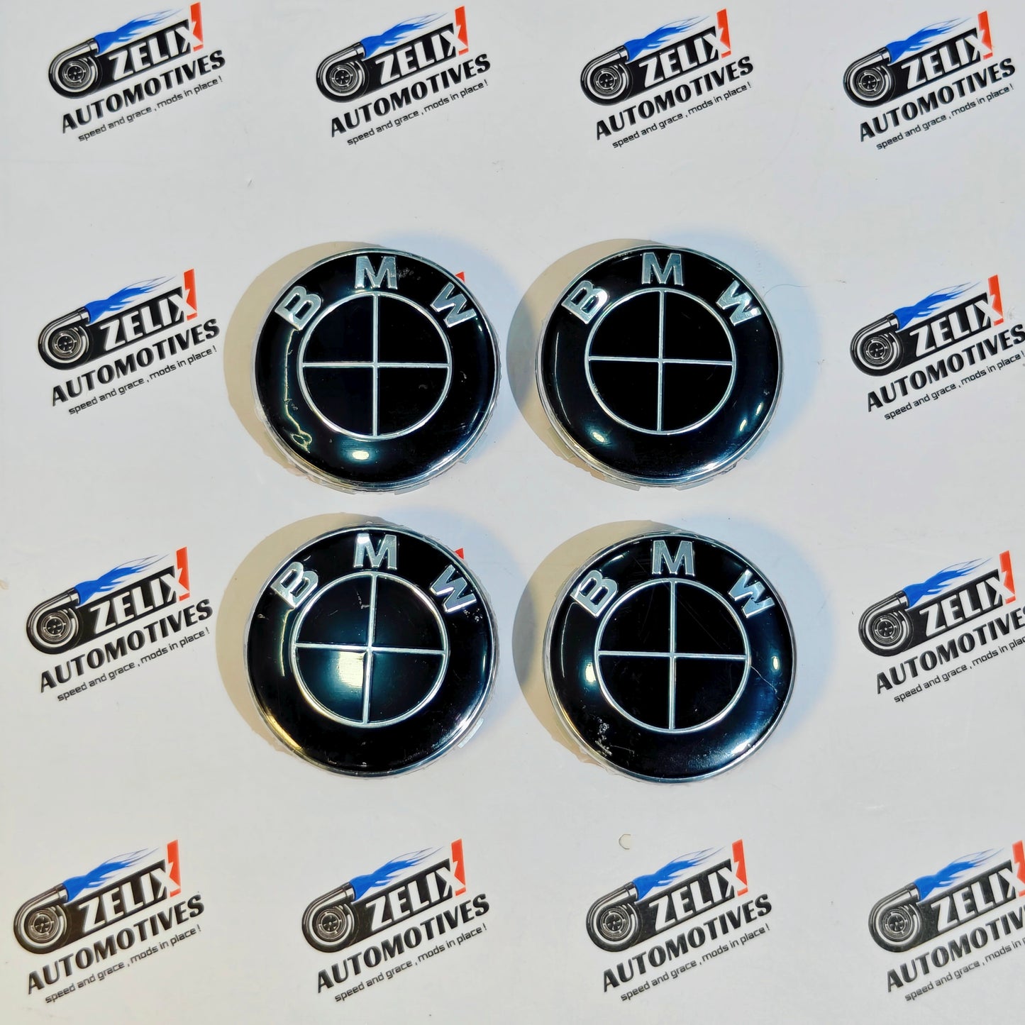 BMW Wheel Center Caps Set of 4 | Outer Diameter (68mm)