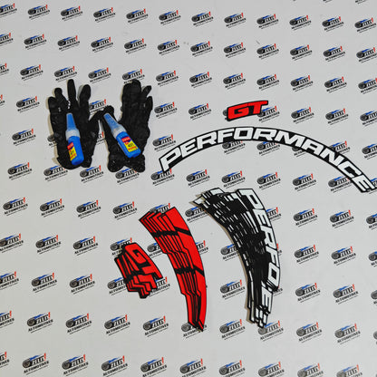Car Tyre Stickers Sporty Designs for 4-Tyre