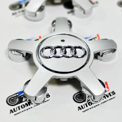 Audi Star-Design Wheel Caps | Outer Diameter 133-mm