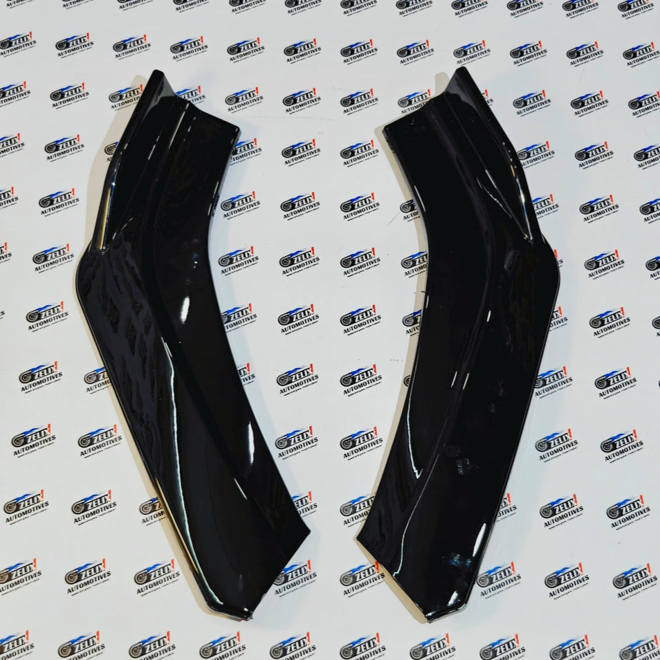 Universal 4-Piece Front Splitter | Red, White & Black Lip Options