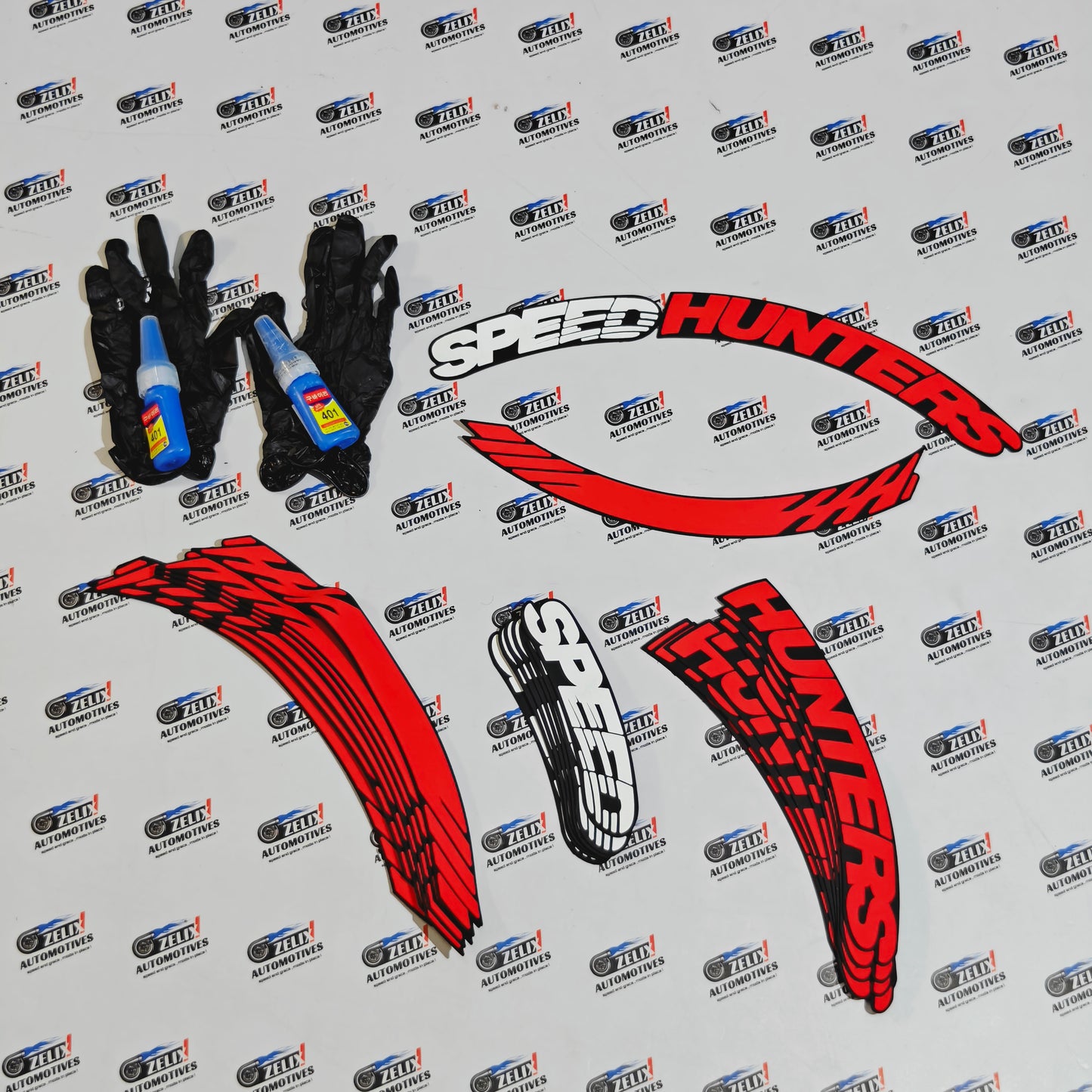 Car Tyre Stickers Sporty Designs for 4-Tyre