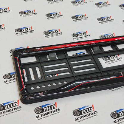 Number Plate Frames 3D Texture Finish (Pair) | Universal Fit