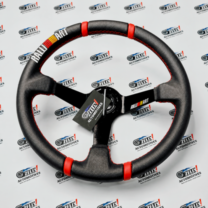 Ralliart  Carbon Edition Steering Wheel (14-Inch) – Universal Racing Style