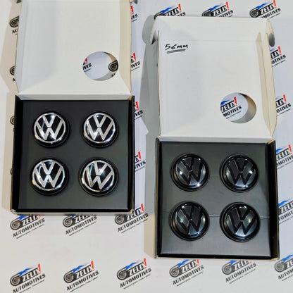 VW Floating Wheel Caps for Polo,Vento,Virtus & More | Size (56 mm)