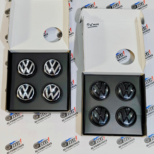 VW Floating Wheel Caps for Polo,Vento,Virtus & More | Size (56 mm)