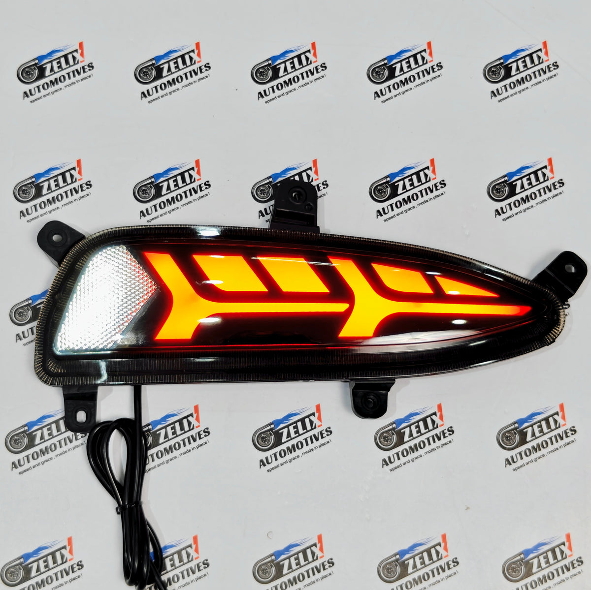 Hyundai i20 Elite LED Reflector Lights | Matrix Style Rear Bumper Lamp (2018+)