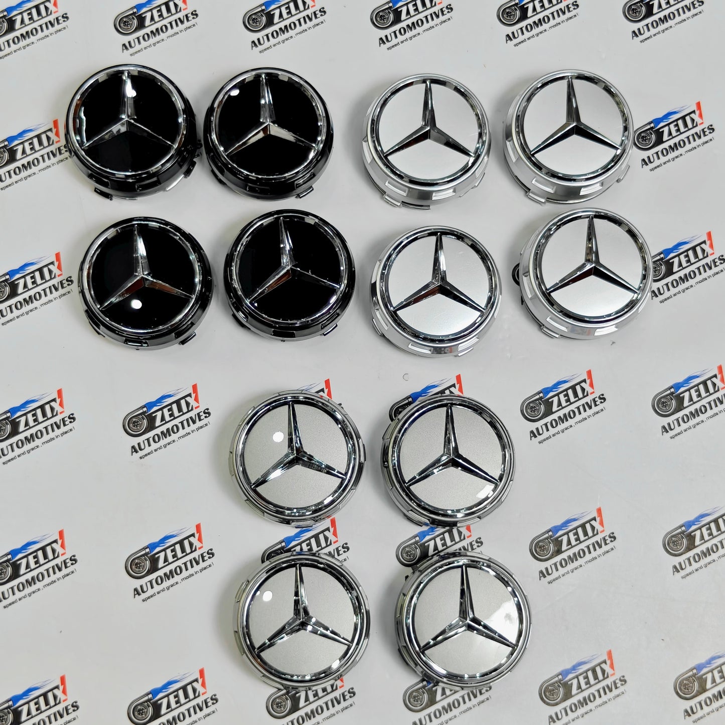 Mercedes Wheel Caps | Outer Diameter 74.8-mm