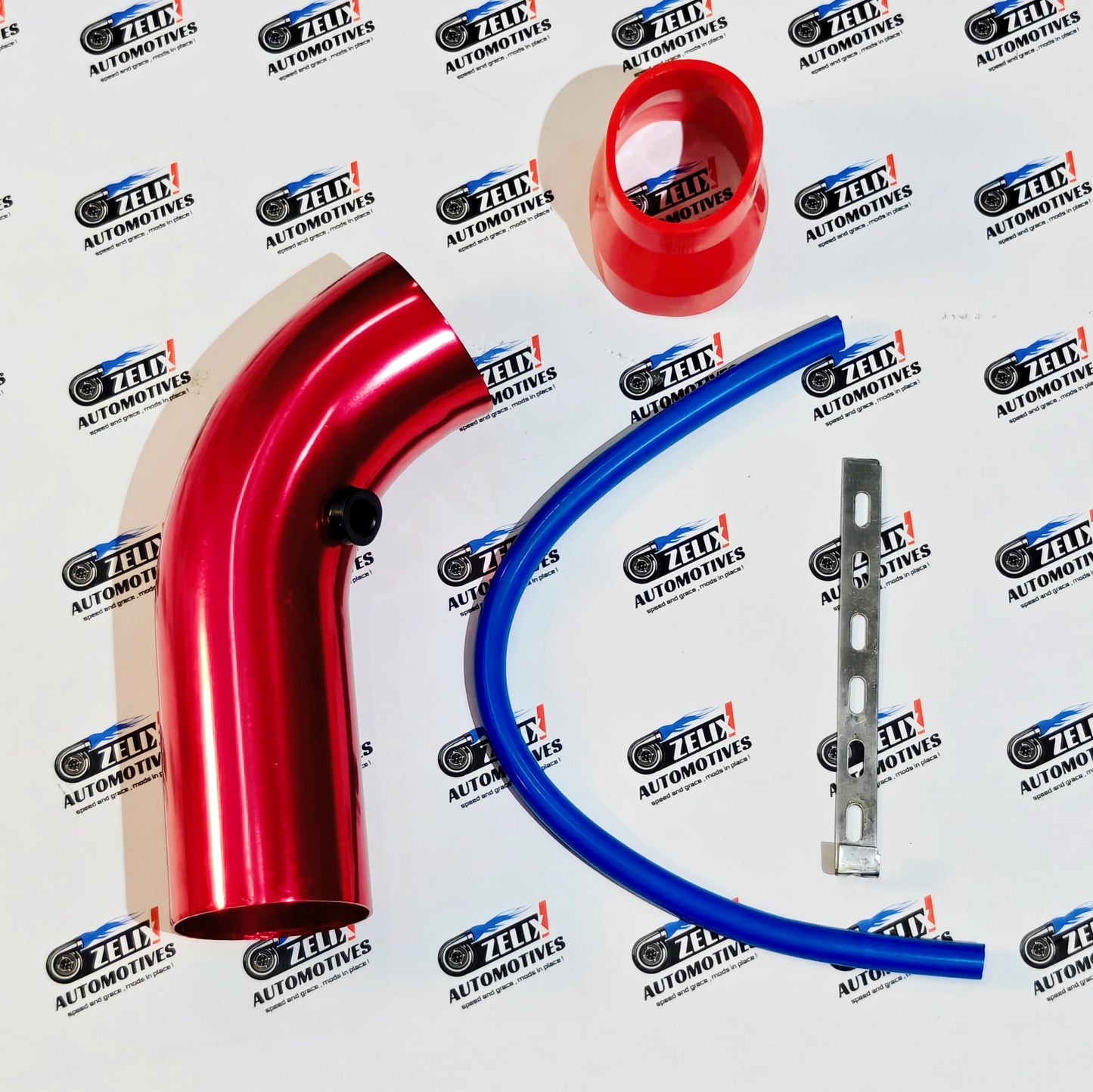K&N style Universal Conical Air Filter with 3-Inch Cold Air Intake Pipe