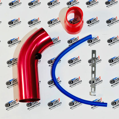 K&N style Universal Conical Air Filter with 3-Inch Cold Air Intake Pipe
