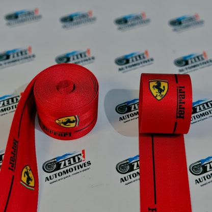 Ferrari-Inspired  Sporty Seat Belt (Pair) | Universal Fit