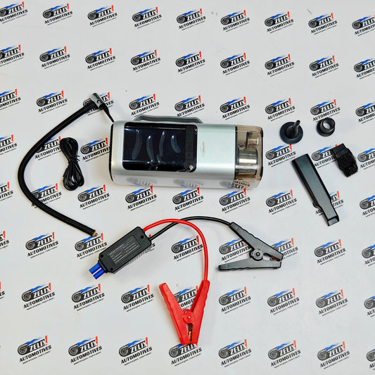 Multifunctional Car Jump Starter with Air Pump, Vacuum & Power Bank (etc)