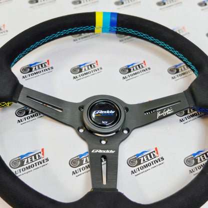 GReddy x KGZI Collab Steering Wheel | Alcantara Finish