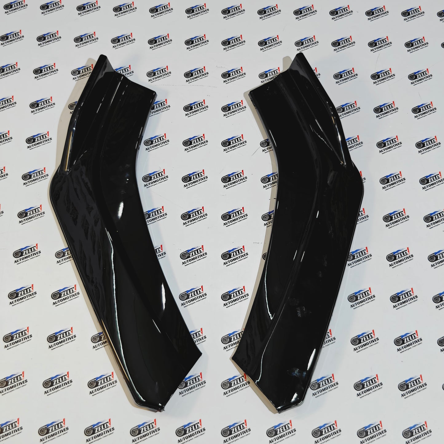 Universal Red Lip Front Splitter | Set of 4