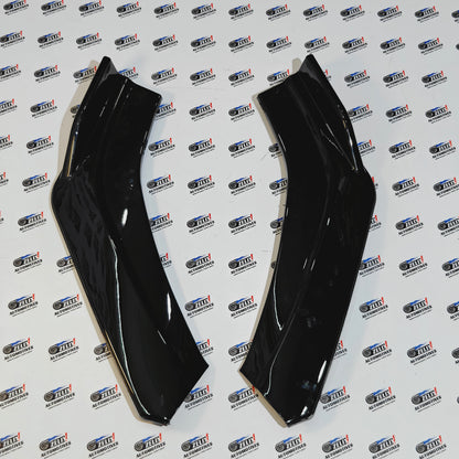 Universal Red Lip Front Splitter | Set of 4