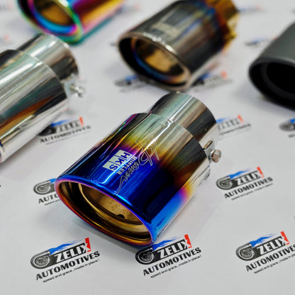 HKS-Style Single Exhaust Tip | 2.45-Inch Inlet