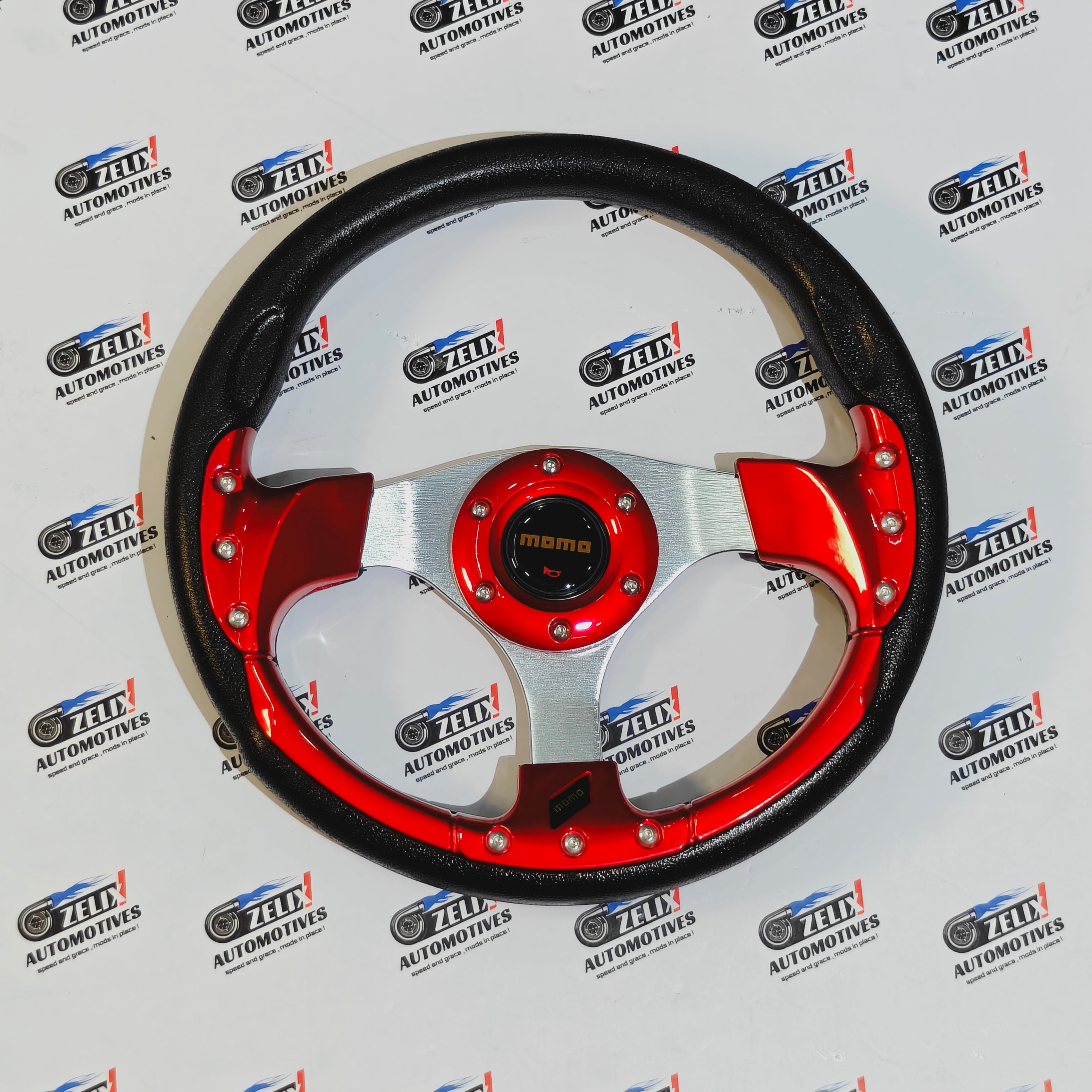 MOMO Round Steering Wheel (12-Inch) | Universal Racing Style