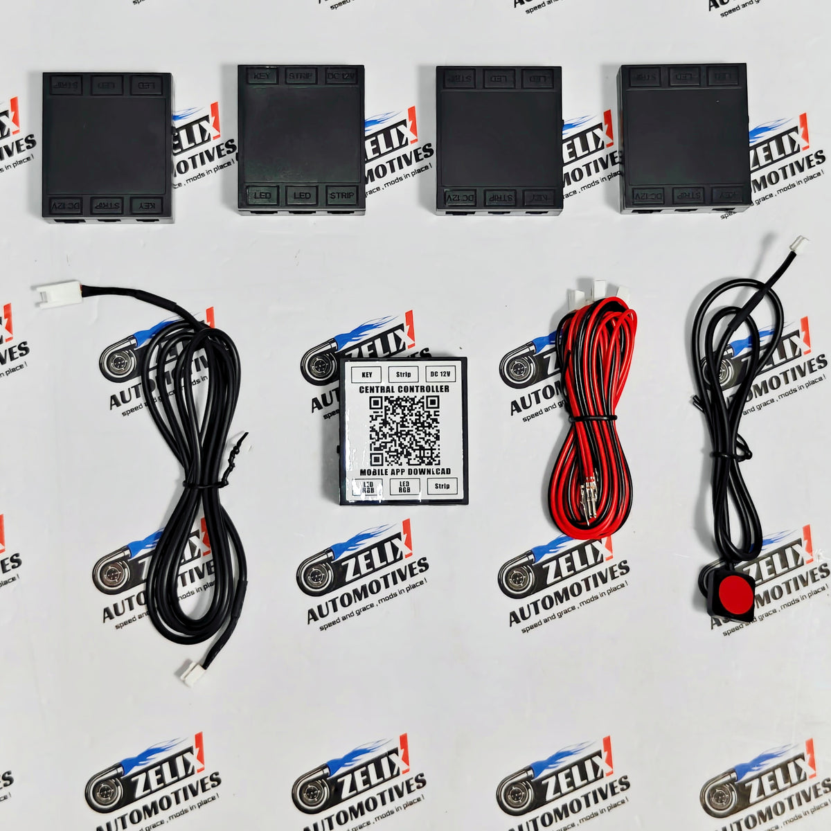 Universal RGB LED Car Ambient Light Kit | App Controlled