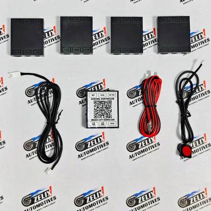 Universal RGB LED Car Ambient Light Kit | App Controlled